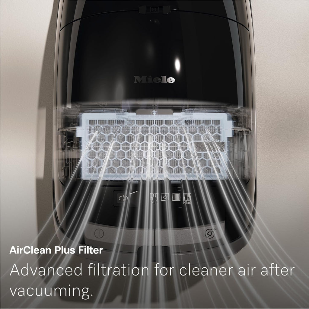 Miele Guard M1 Parquet XL Bagged Canister Vacuum - High Suction Power for Hard Floors & Low-Pile Carpet | Brilliant White