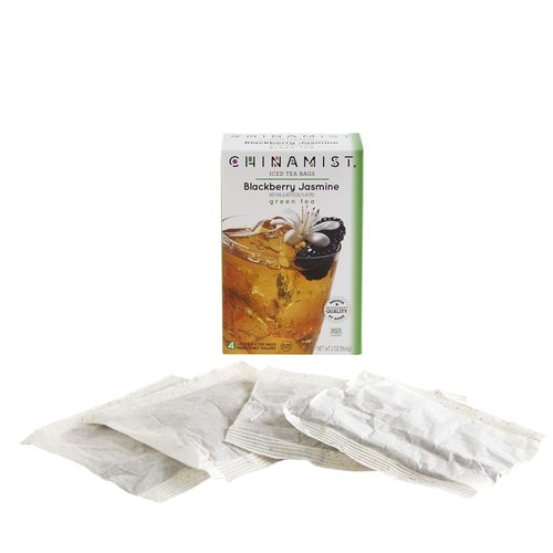 China Mist Iced Tea Brew-at-Home Iced Green Tea, Blackberry Jasmine, 2-Ounce Packages (Pack of 6)