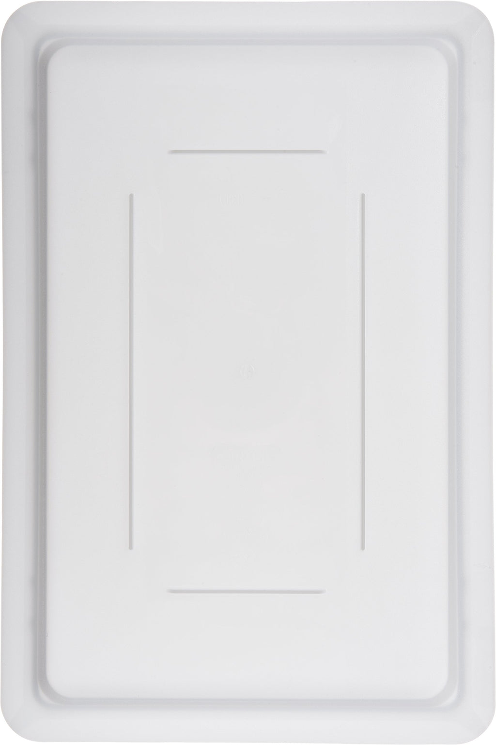 Carlisle FoodService Products Storplus Food Storage Container Lid Lock-Tight Lid with Stackable Design for Catering, Buffets, Restaurants, Polyethylene (Pe), 18 x 12 Inches, White, (Pack of 6)