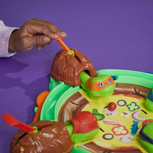 Hungry Hungry Hippos - Teenage Mutant Ninja Turtles Edition Board Game | Fun for Ages 4+ | 2-4 Players
