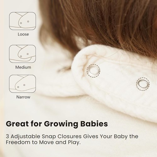 Konssy Muslin Baby Bibs - 8 Pack Soft Absorbent Bandana Bibs for Teething | Unisex Cotton Set