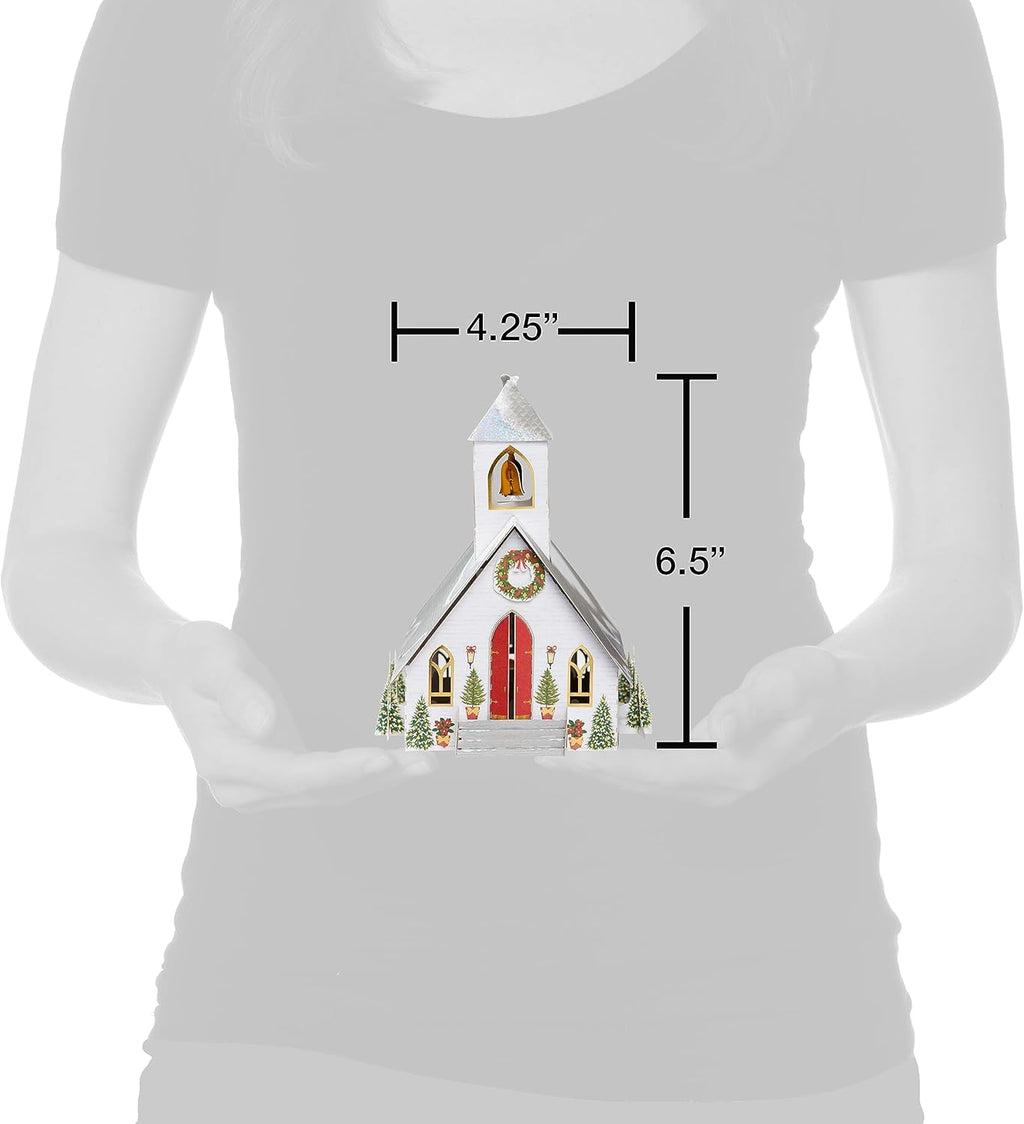American Greetings Christmas Decoration - Magic Moments Church Design for Holiday Cheer