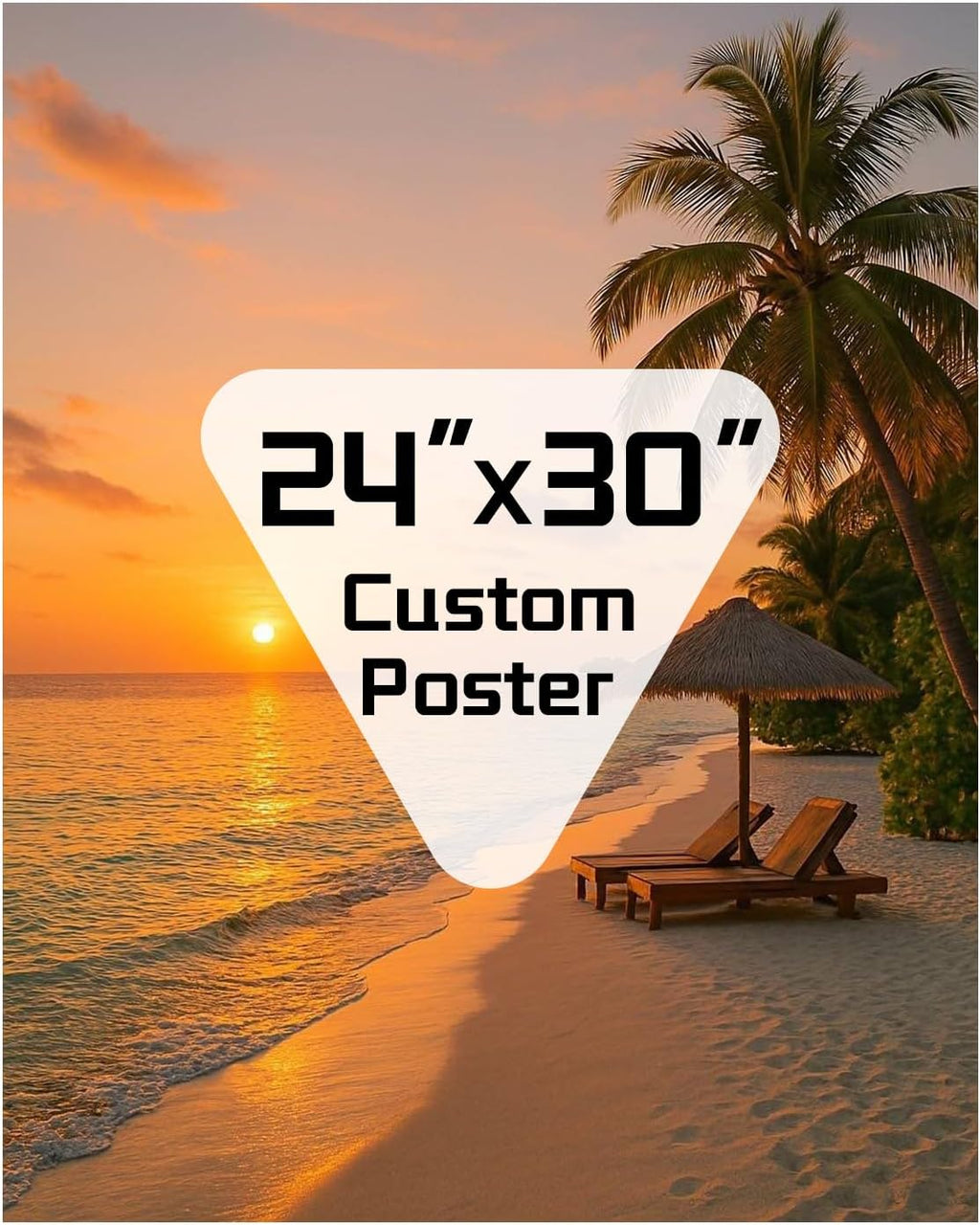 ZXDZSM Custom Canvas Poster - Personalized Photo Wall Art | Unframed 24" x 30" Size