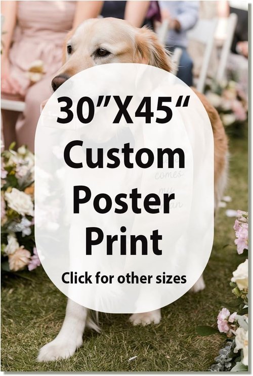 JIMUJIA Custom Canvas Art Print - Personalized Unframed Wall Decor for Office & Living Room (30"x45")