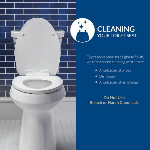 Bemis 1500EC 390 Lift-Off Wood Elongated Toilet Seat,Cotton White,(Pack of 2)