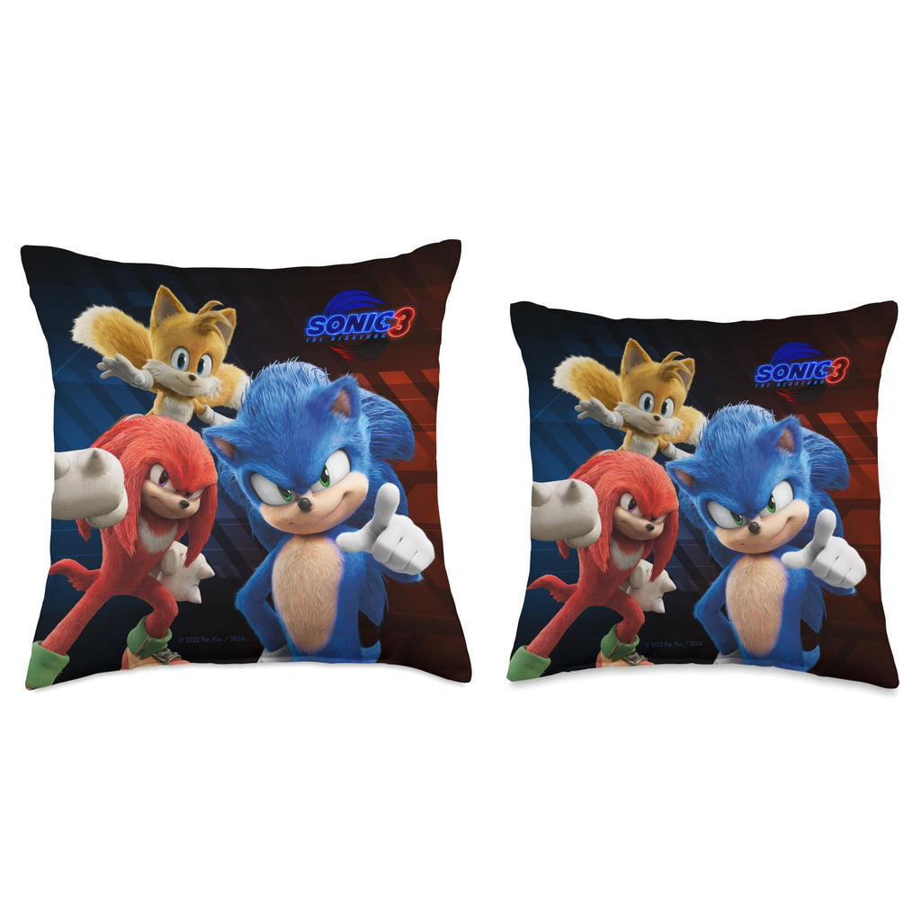 Sonic The Hedgehog 3 - Heroes Throw Pillow