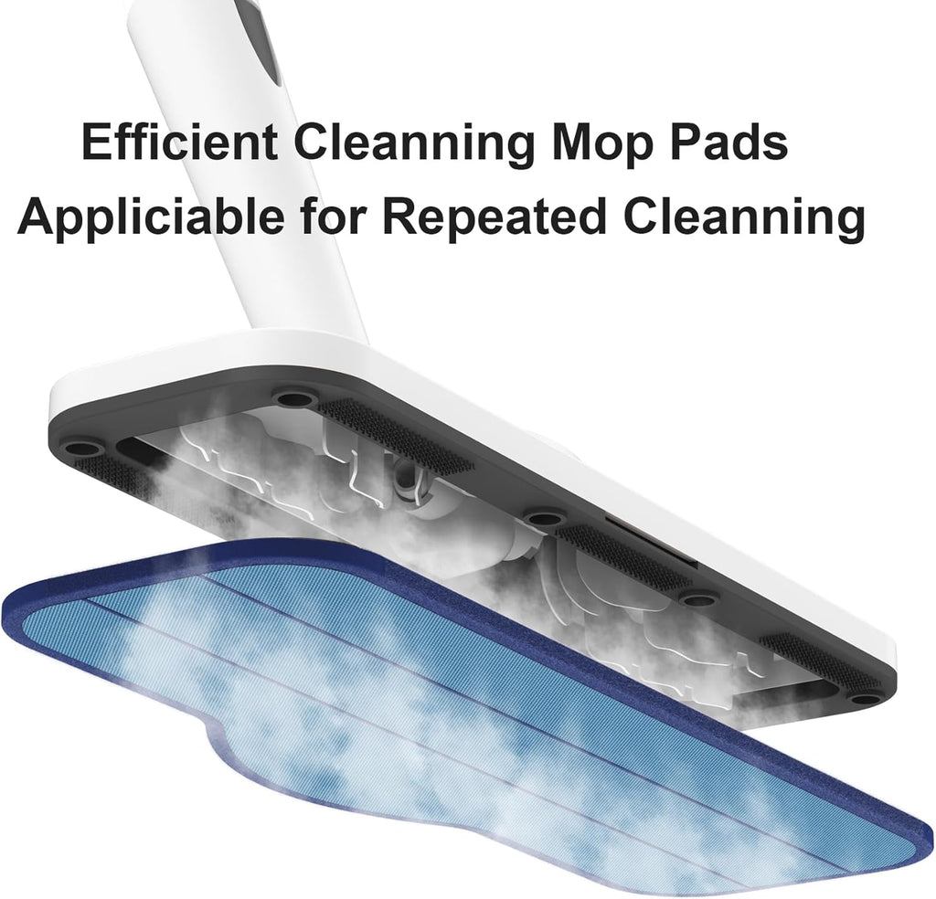 Newbealer Microfiber Steam Cleaner Pads - 6 PCS Durable, Washable & Reusable for NB282C
