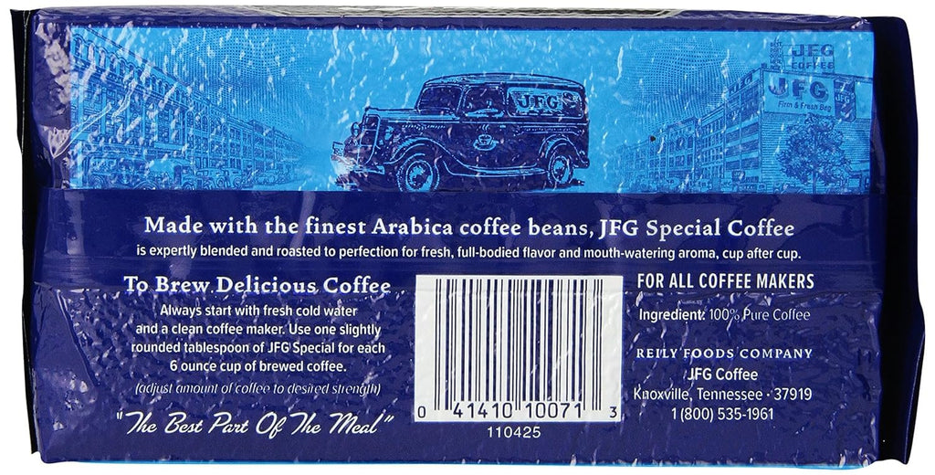 JFG Special Blend Medium-Dark Roast Ground Coffee, 11.5oz Bag (Pack of 12)