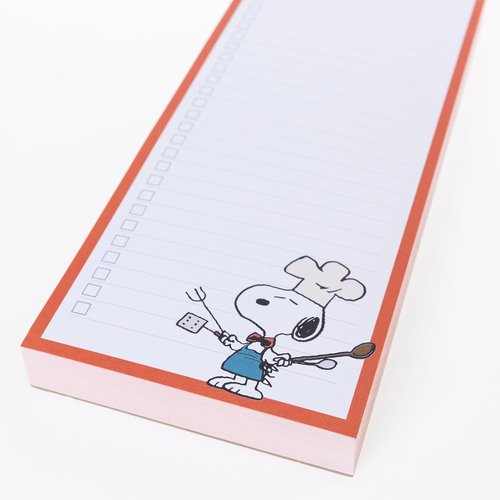 Graphique Snoopy Chef Grocery List Notepad - 100 Tear-Away Sheets for Shopping & Kitchen Fun