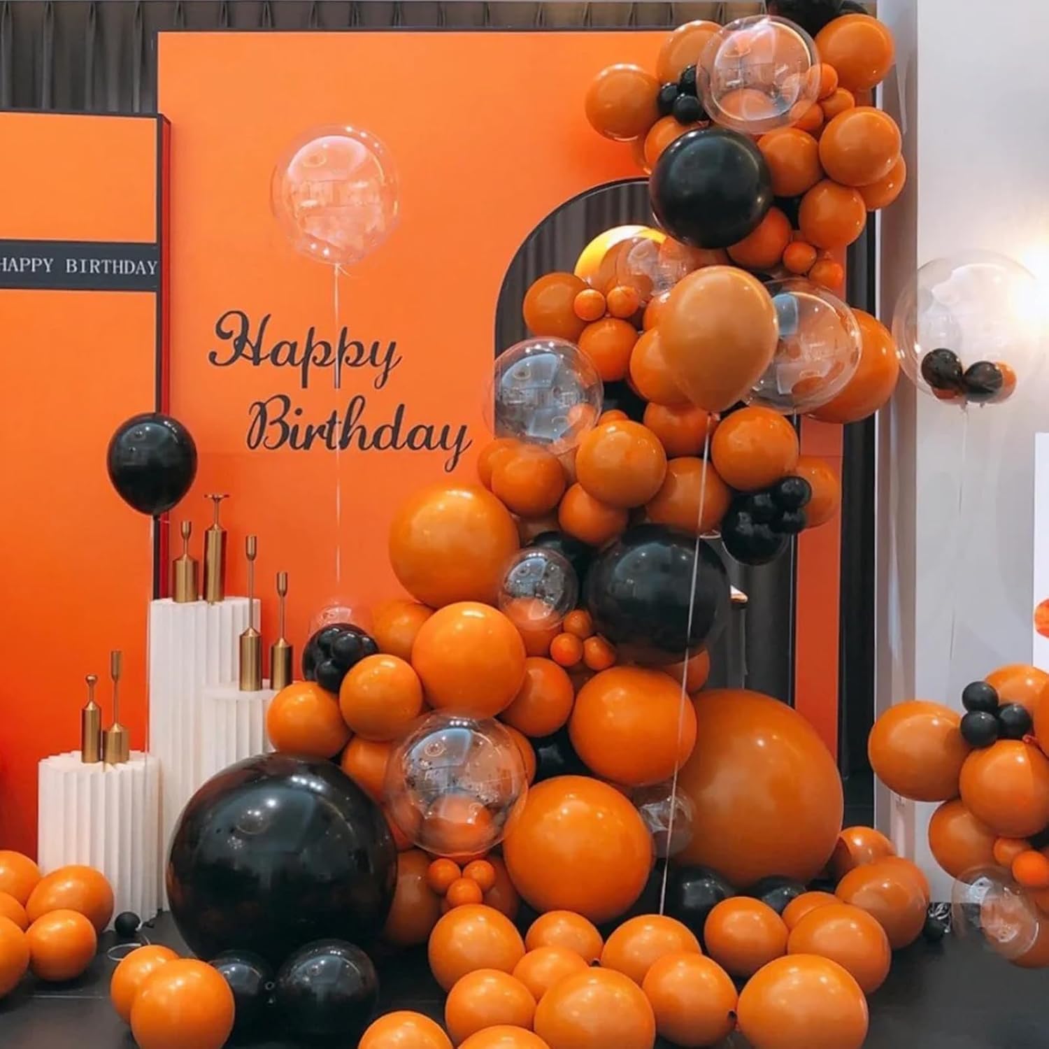 Voircoloria 12-Inch Burnt Orange Balloons - 66-Pack Retro Latex for Weddings, Birthdays & Celebrations