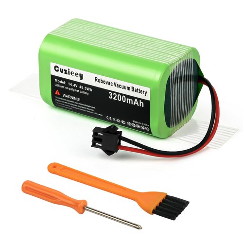 Cuzieey Replacement Battery for Eufy Robovac Vacuum - Batteries for Eufy Robot Vacuum 11 11S Max 30C 15C 25C 30C 35C - Battery Pack for Ecovacs Deebot N79 N79S N95 DN622 661 Tesvor x500 14.4V 3200mAh