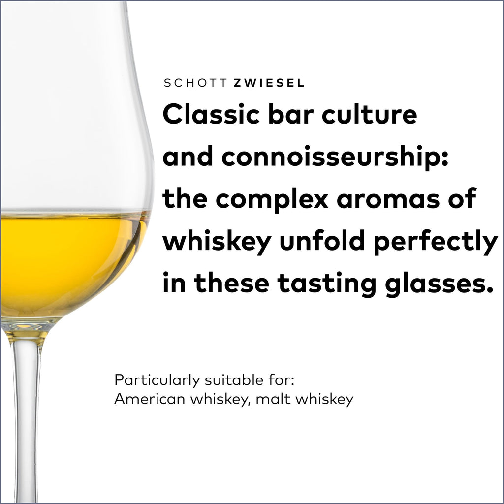 SCHOTT ZWIESEL Bar Special Whiskey Nosing Glass (Set of 6), Nosing Tasting Glass for Whiskey, Dishwasher-Safe Tritan Crystal Glasses, Made in Germany (7 Ounce)