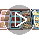 Collapsible Silicone Freezer Tray with Lid - 2 Pack, Blue