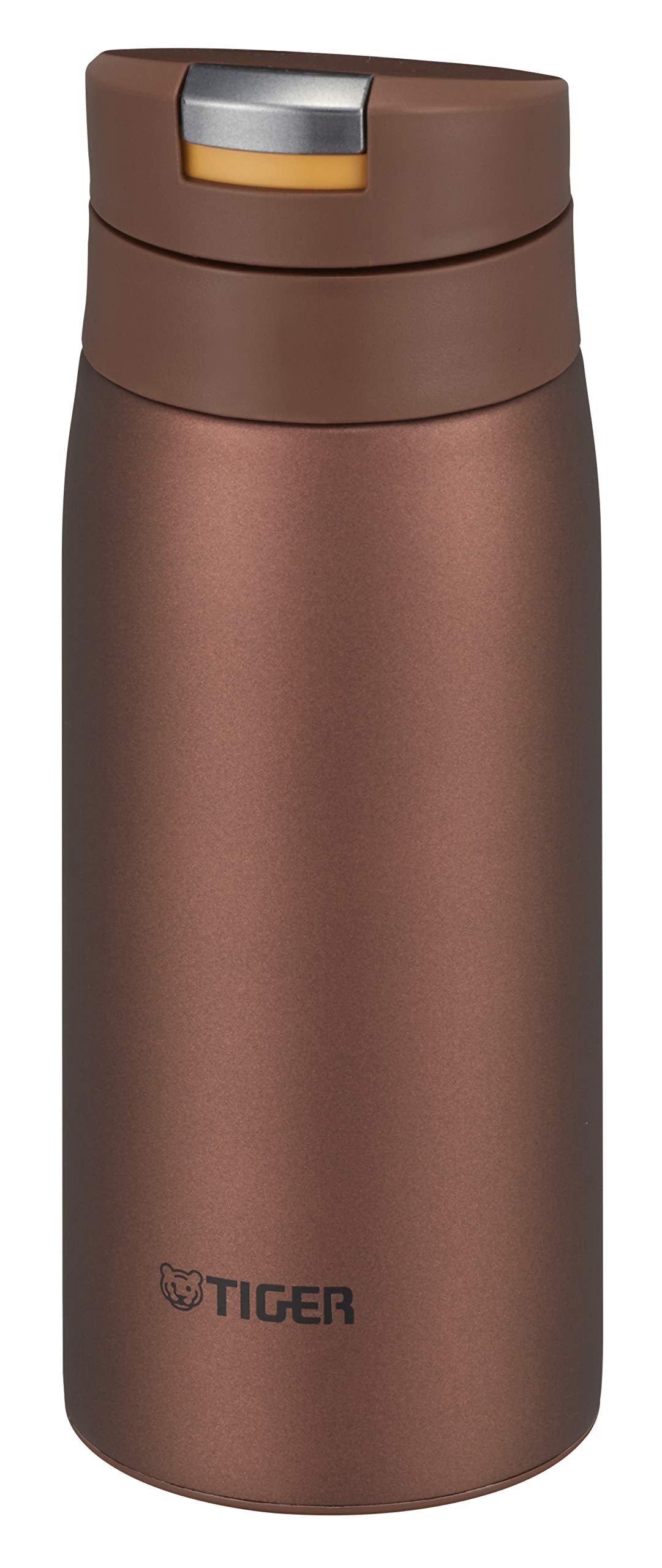 TIGER MCX-A352RO Tiger Water Bottle, 11.8 fl oz (350 ml), Sahara Mug, Stainless Steel Bottle, One-touch, Lightweight, Red Oak