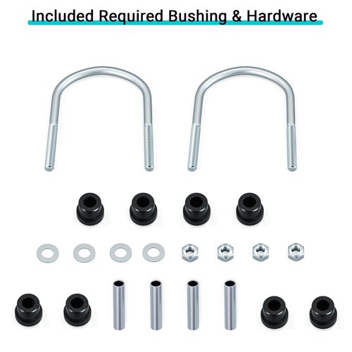 10L0L Golf Cart Heavy Duty 4-Leaf Rear Springs for Club Car DS 1982-up Gas & Electric - Club Car DS Rear Leaf Spring Kit with Bushings Sleeves U Bolt 1014675