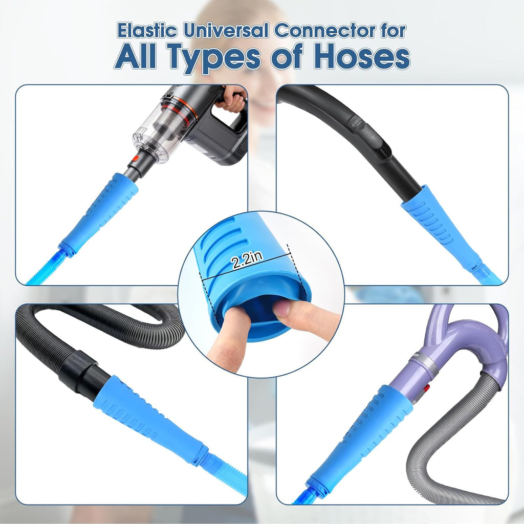Universal Dryer Vent Cleaner Kit - Vacuum Hose Attachment & Lint Brush for Efficient Cleaning