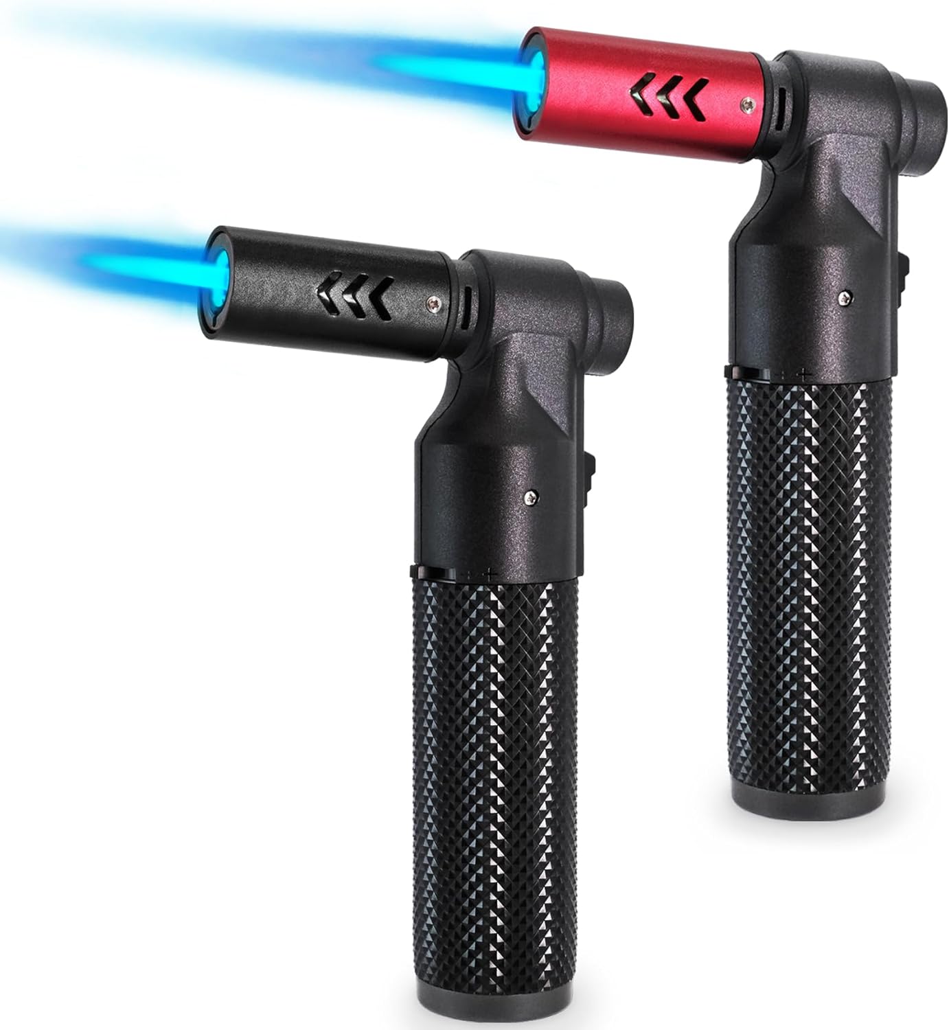Zoocura Butane Torch Lighter - Refillable Jet Flame Mini Blow Torch for Cooking, BBQ & Soldering | 2 Pack