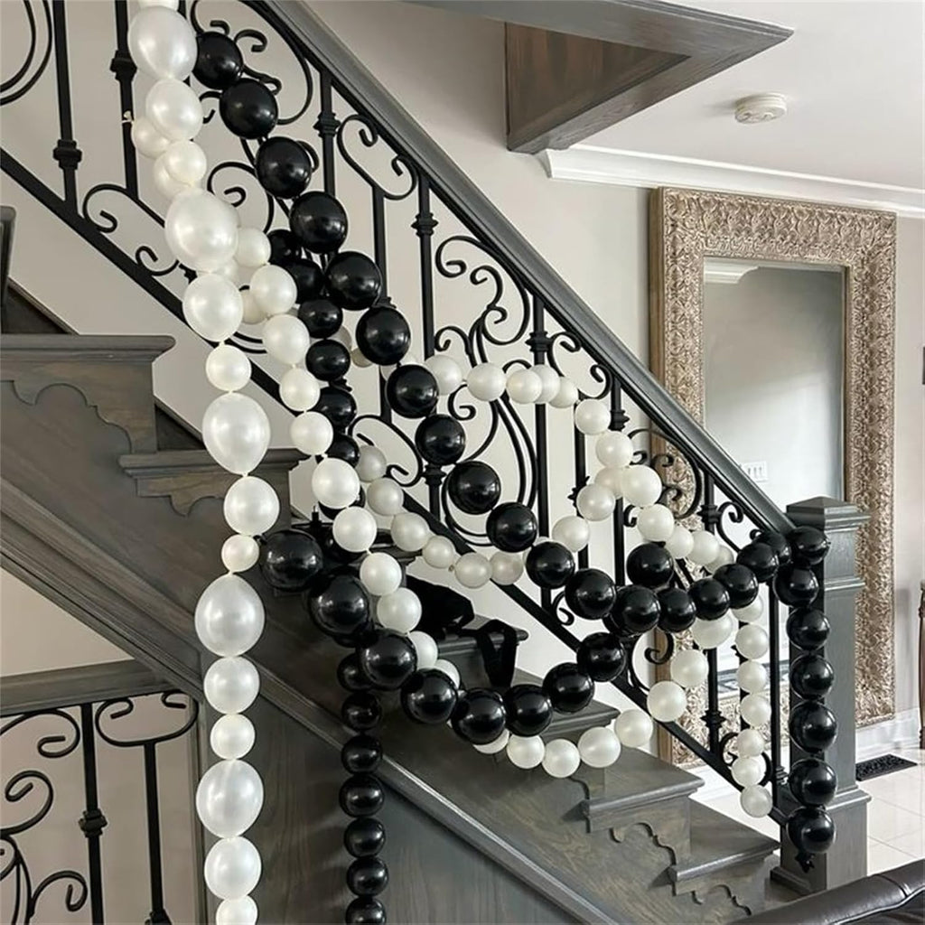 Pearl White Linking Balloons - 100PCS 6 Inch Quick Link Balloons for Wedding & Party Decorations