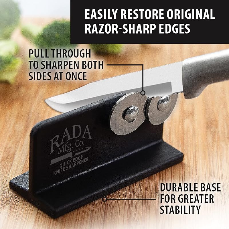 RADA Wedding Register Cutlery Set with Sharpener - 4-Piece Silver