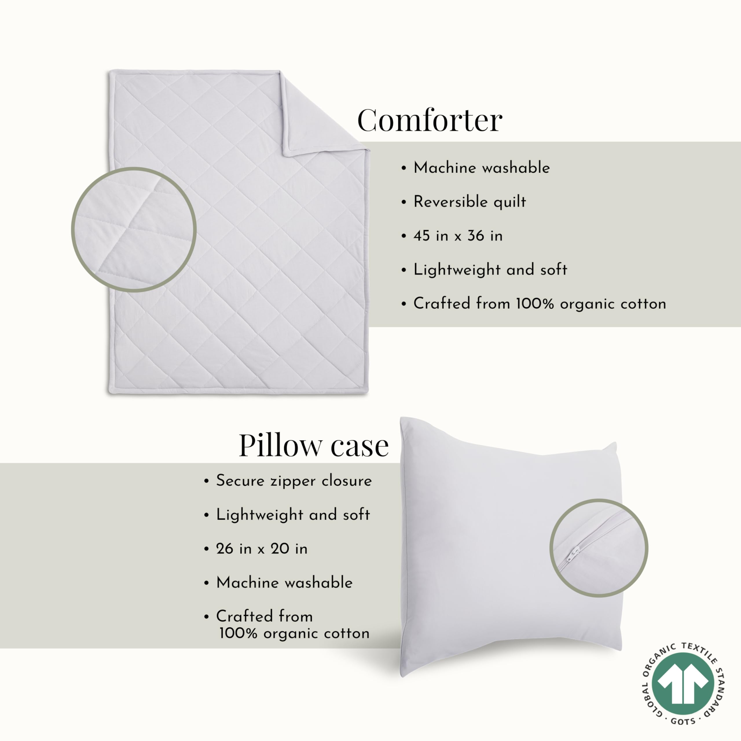 Evolur Grizzly Bear 3 Piece Toddler Bedding Set, Super Soft and Breathable Toddler Bedding, Machine Washable, Includes Fitted Sheet, Comforter and Pillow Case