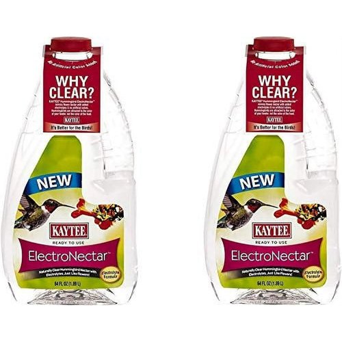 Kaytee Electro Nectar - Ready to Use 64oz | Hydrating Bird Nectar - 2 Pack