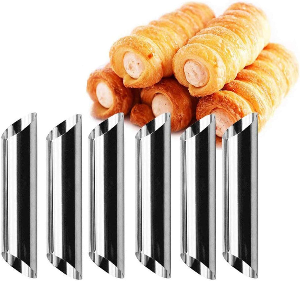 Skiennix Cream Horn Molds - 21 Pcs Stainless Steel Cannoli Form Tubes for Perfect Pastry Rolls