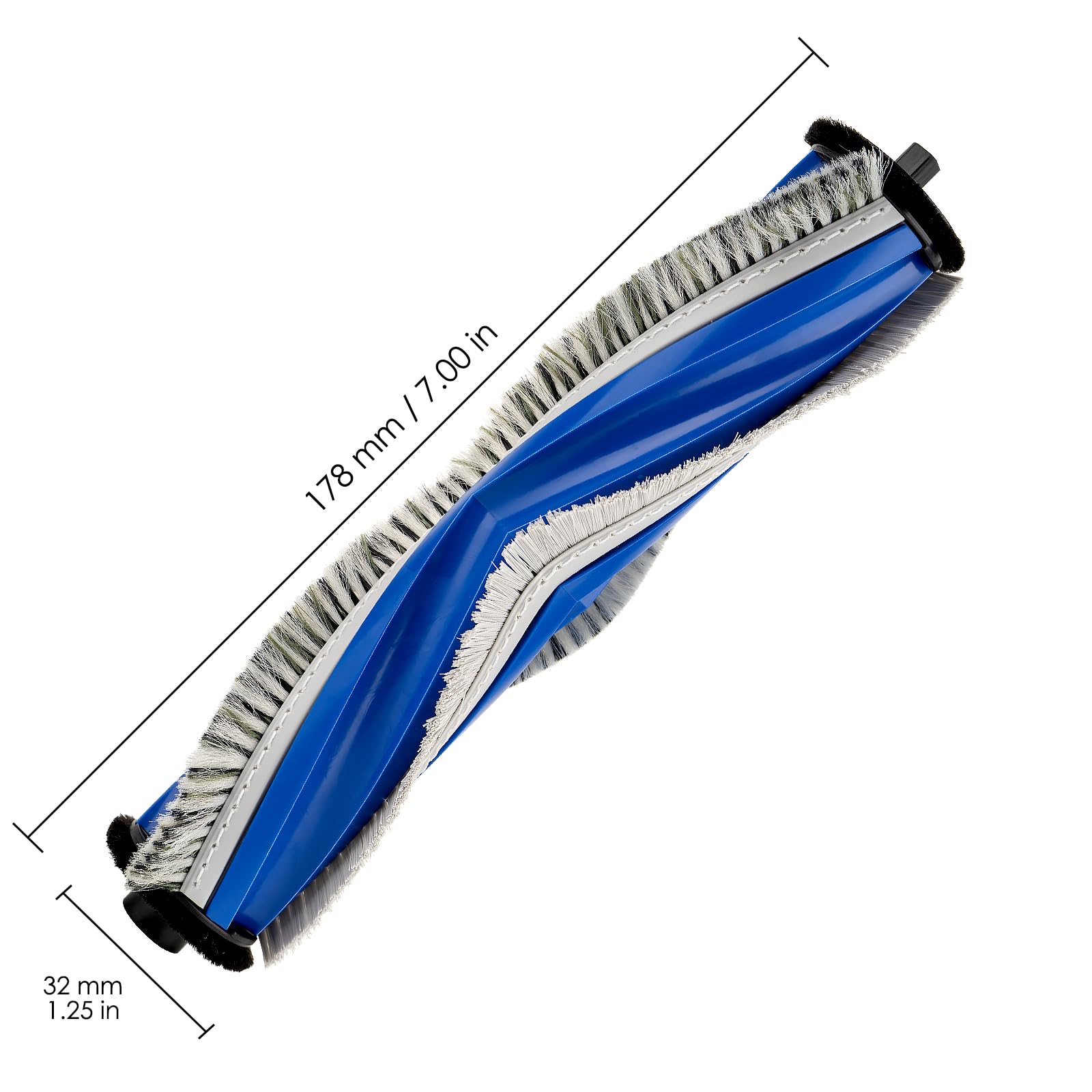 (2 Pack) Roller Brushes Compatible with ECOVACS DEEBOT T30 Pro Omni/ T30 Omni/ T30S/ T30S Combo/ N20 plus/ N20 Pro Plus/ Yeedi M12 Pro+ Robot Vacuum, Main Brush Replacement Multi-Surface Brushes