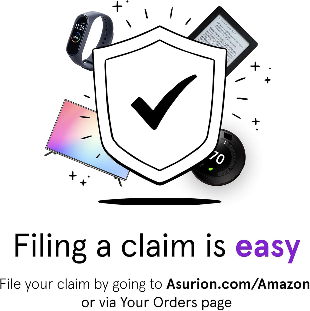 ASURION 3-Year Electronics Protection Plan | Coverage for Devices Priced $50 - $59.99