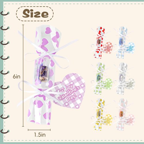MEADIN Valentines Day Gifts for Kids - 28 Pack Candy Shaped Gemstone with Valentine's Card School Classroom Class - Valentine Crystal Gem Gifts for Boy Girls Party Favor