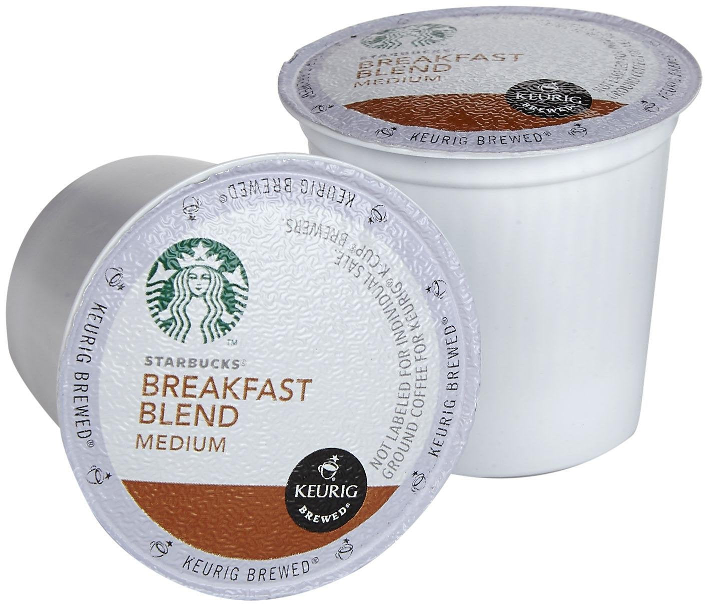 Starbucks Breakfast Blend K-Cup Pods - Smooth & Rich Coffee for Keurig Brewers | 16 Count