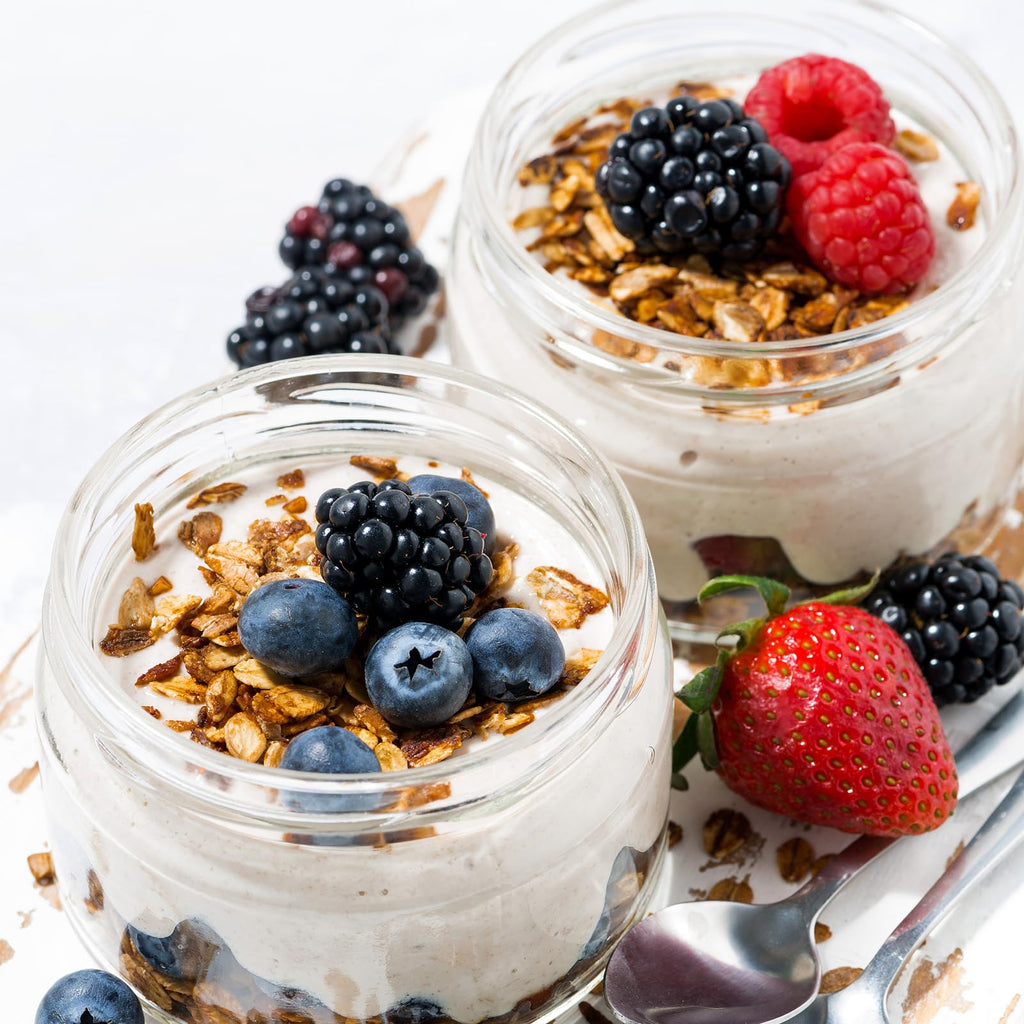 SHOWIN Overnight Oats Containers with Lids, 16oz Glass Jars with Lids 8 pcs, Wide Mouth Mason jars for Salad, Yogurt, Snacks, Meal Prep