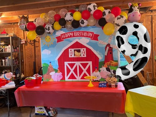 Cow Print | 40-Inch Number 3 Balloon - Perfect for 3rd Birthday Party Decorations