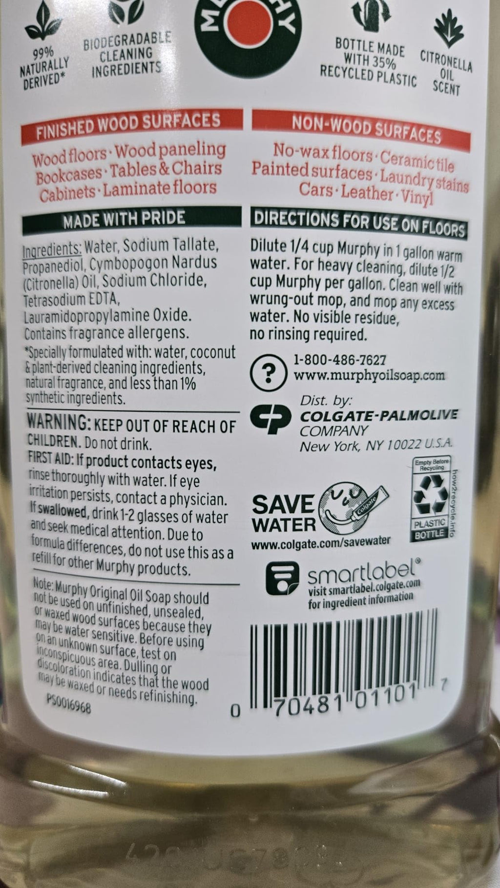 Murphy Oil Soap, Original Formula 16 fl oz (473 ml) - Pack of 2