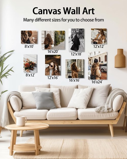 AbcCustomize Canvas Prints - Personalized Photo Art for Living Room & Bedroom | Fast Next Day Shipping