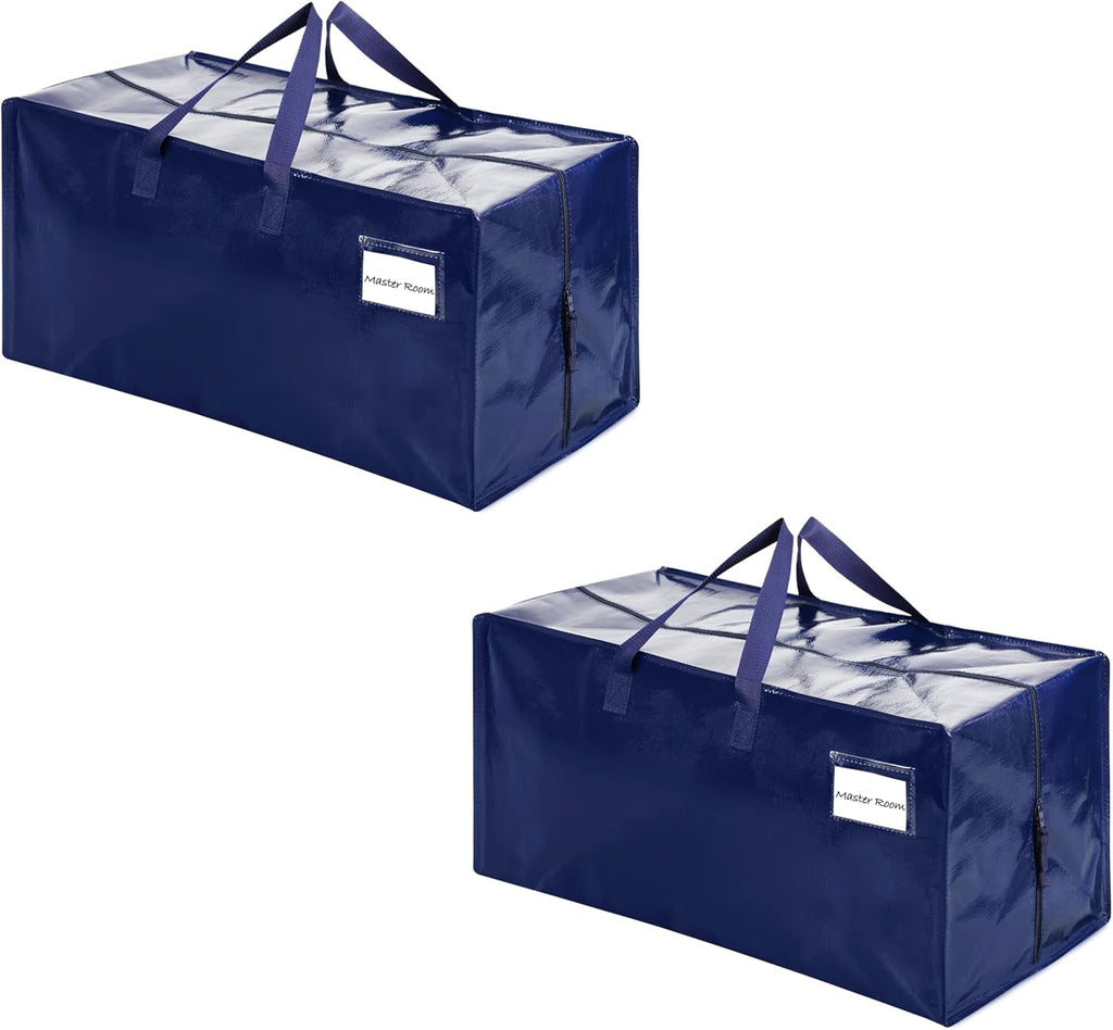 VENO Heavy Duty Moving Bags - Extra Large 2 Pack with Backpack Straps & Zippers | Ideal for College Dorm Essentials