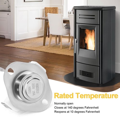 Adviace 80599 Low-Temp & 80601 High Temp Limit Switch for Vogelzang VG5790, VG5770, USSC/US Stove Bay Front 5660 and Ashley AP5660, AP5660L, AP5710 Pellet Stoves, Thermodisc Safety Sensor Snap Disc.