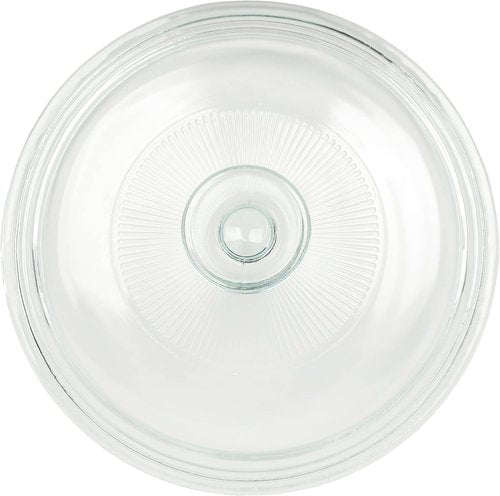 CorningWare Round Casserole Dish - 1.5qt French White with Fluted Glass Lid | Versatile Cookware