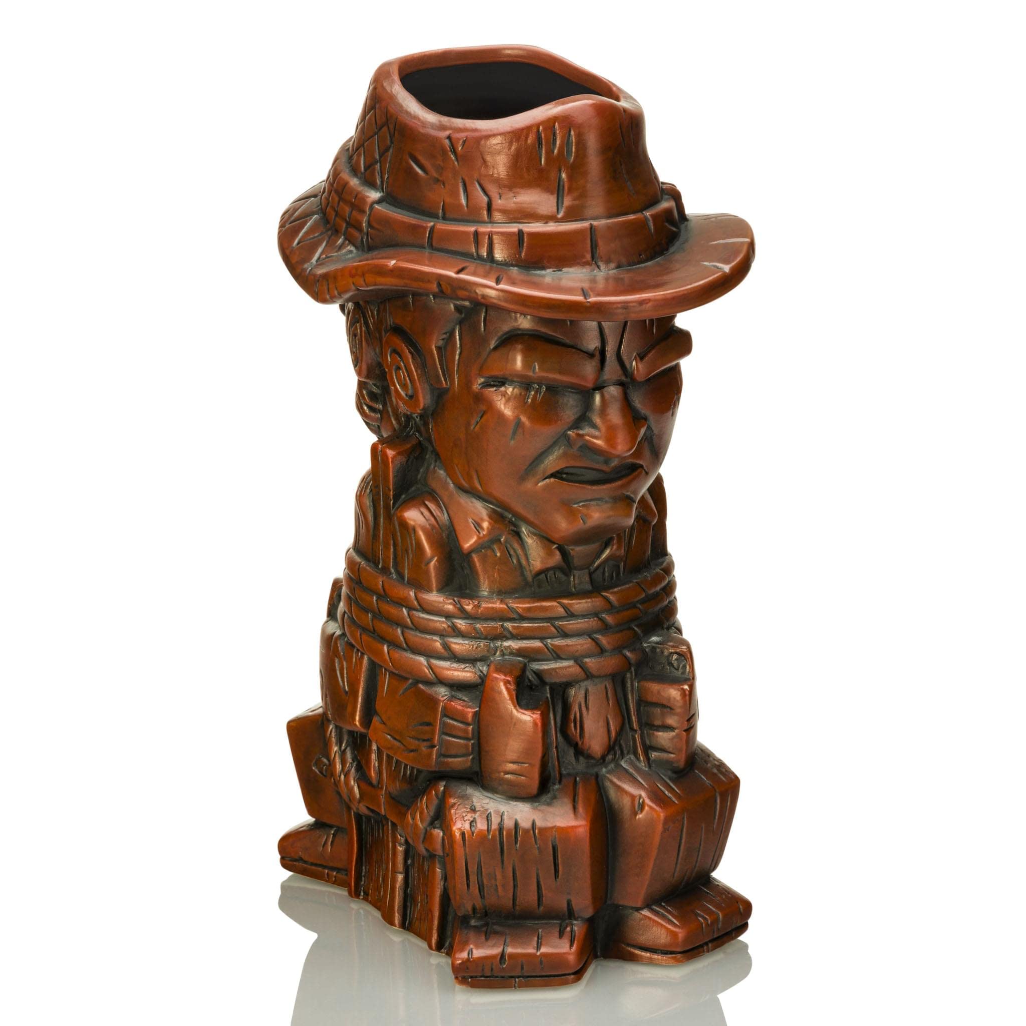 Geeki Tikis Indiana Jones With Henry Jones Ceramic Mug | Party Cocktail Tumbler For Liquor and Beverages | Holds 26 Ounces