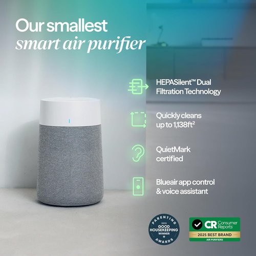 Blueair Blue Pure 511i Max Smart Air Purifier - HEPASilent Air Cleaner for Pets & Allergies, 926 Sq Ft