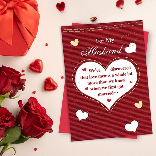 uugtcard Valentines Day Card for Husband, Valentines Day Gift for Husband
