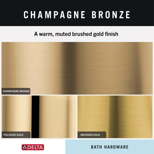 DELTA FAUCET 75135-CZ Dryden Wall Mounted Towel Hook in Champagne Bronze