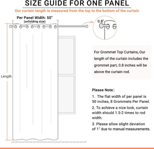 Blackout Shield Sliding Door Curtains - Extra Wide 50”W x 63”L Grommet Drapes in Beige for Living Room