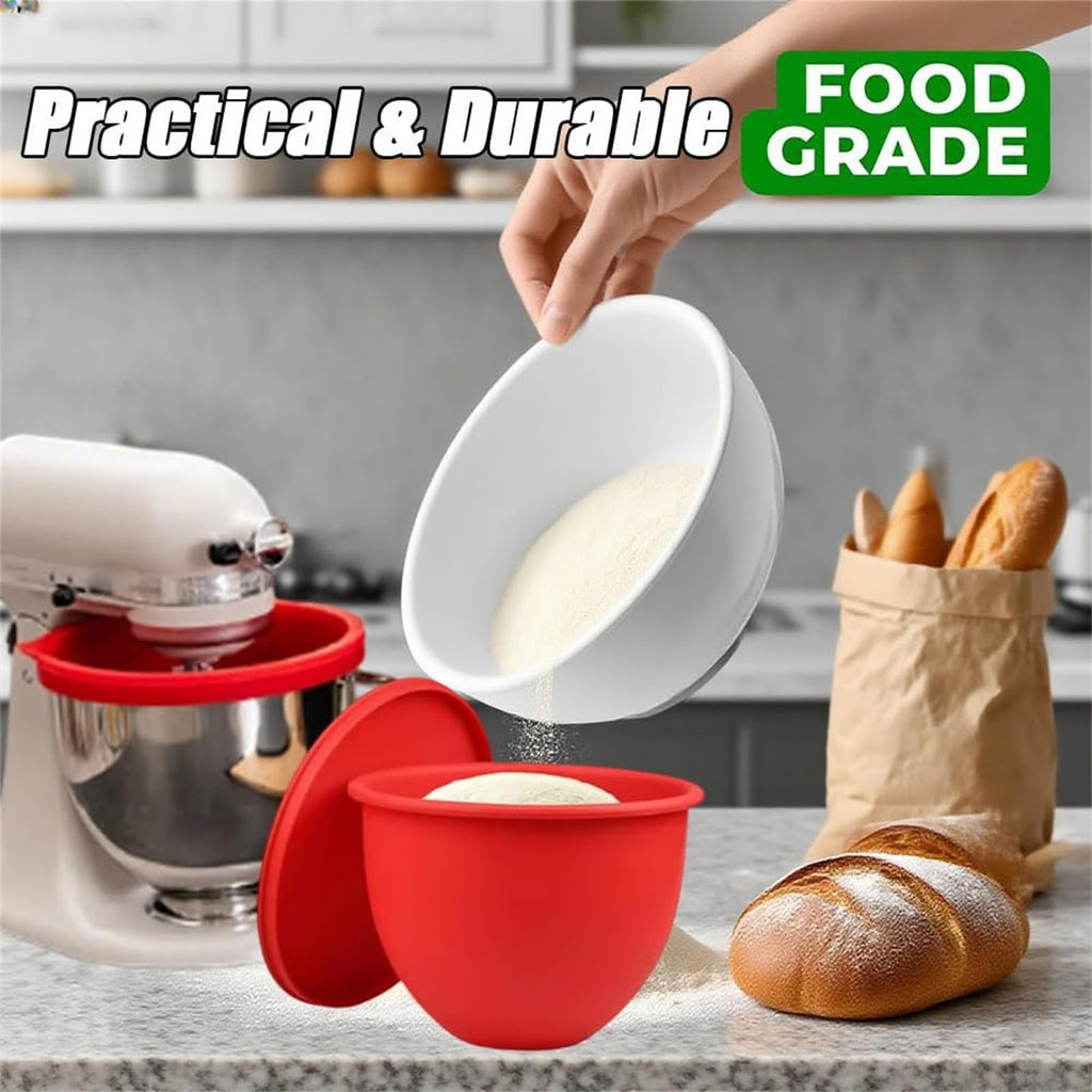 Silicone Bowl Liners for 5 Qt Kitchen Mixers, Silicone Liners for Kitchen Tilt-Head 5 Qt Mixers, Mixer Attachments and Accessories, Replacement Mixers Bowls (MIX-3pcs)