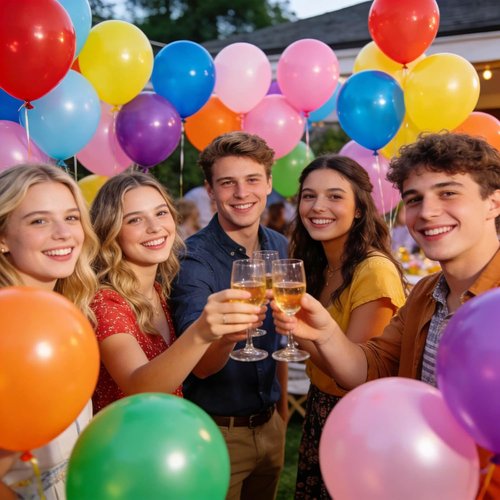 KUULBELA Rainbow Balloons - 110 Pack 12 Inch Assorted Helium Latex Balloons for Birthday & Wedding Parties
