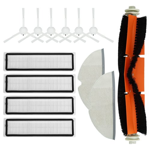 BBT BAMBOOST Replacement Parts fit for Dreame D9,D9 max,D9 pro,L10,L10 pro, Filters Main Rolling Brushes Side Brush Mop Clothes Clearning Pads Accessories(Pack of 13)