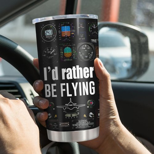 Ladyhold Pilot Gifts, Aviation Gifts for Pilots Men Tumbler 20Oz, Airplane Gift for Men, Pilot Gift for Aviation Lovers Ideas