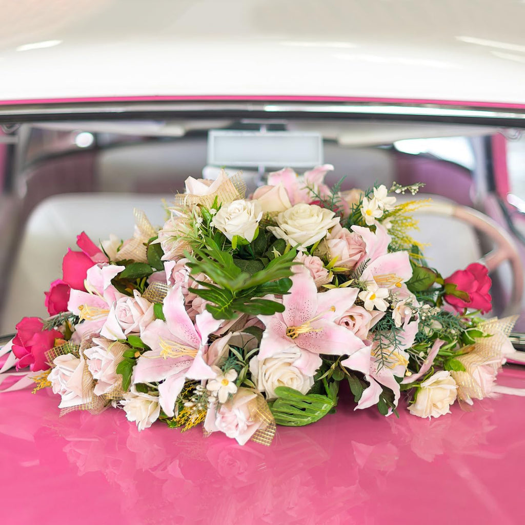 Regine Switzerland Floral Foam Ring - 11.2 Inch Wet Flower Base with 4 Suction Cups for Arrangements | Green Mud Tray