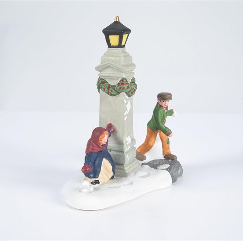 Department 56 Snowball Fun Figurine - 3.5 Inch Multicolor Dickens' Village Accessory