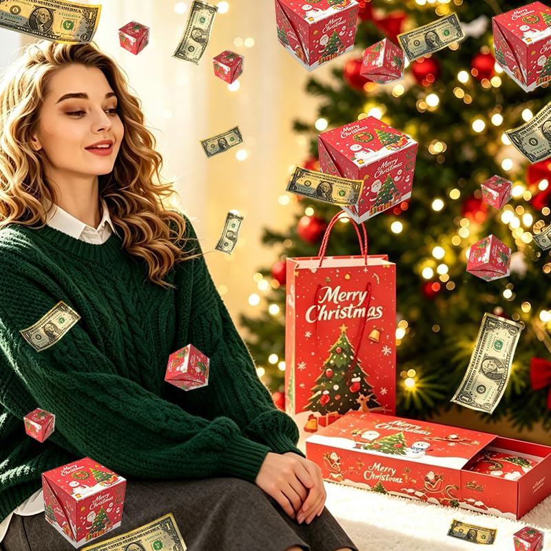 Christmas Surprise Gift Box Explosion - Surprise Bouncing Envelope Gift Box (Variation: Christmas-2)