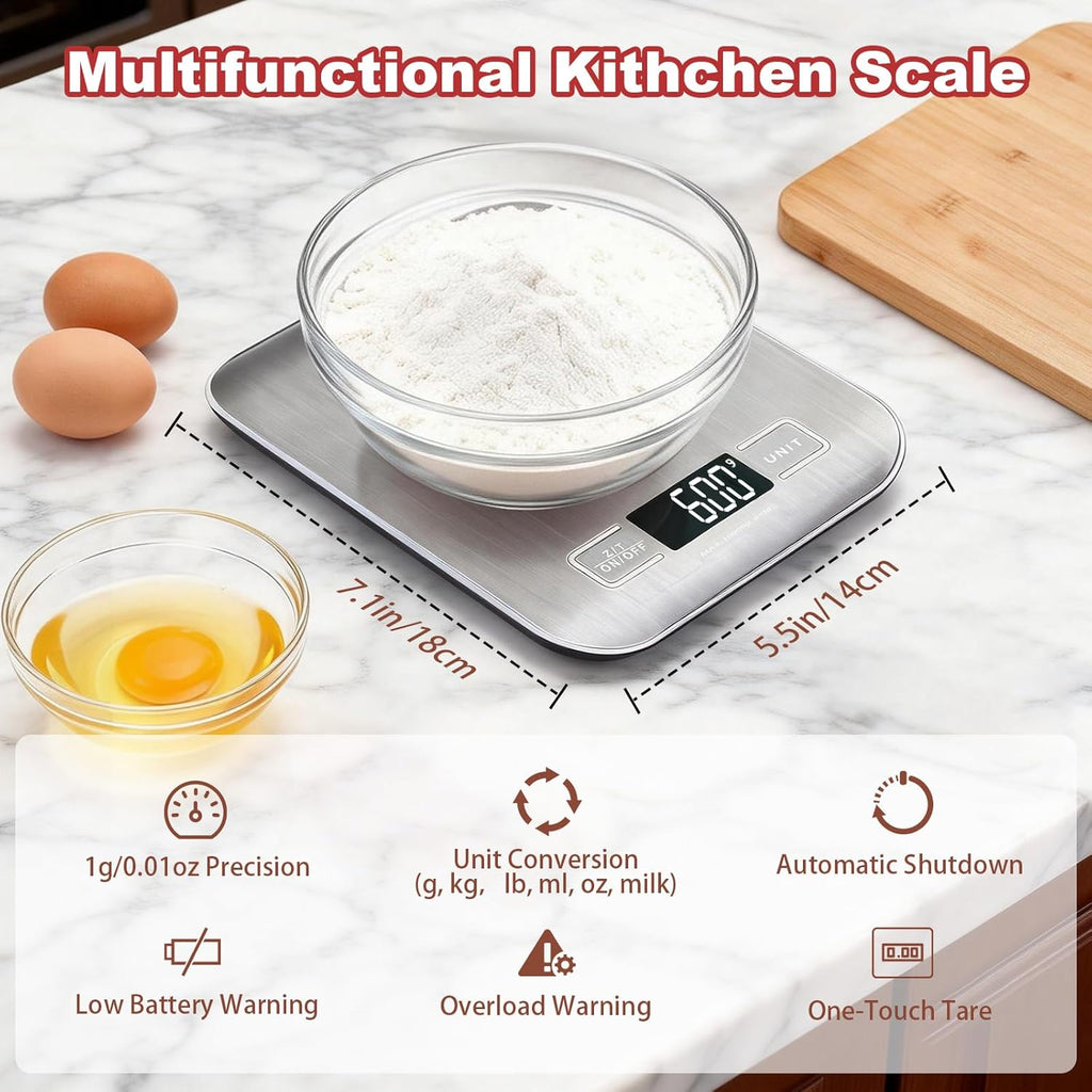 Skiennix Sourdough Starter Kit - Complete Baking Supplies with Scale, Glass Jar & Proofing Basket | Perfect Gift for Beginners
